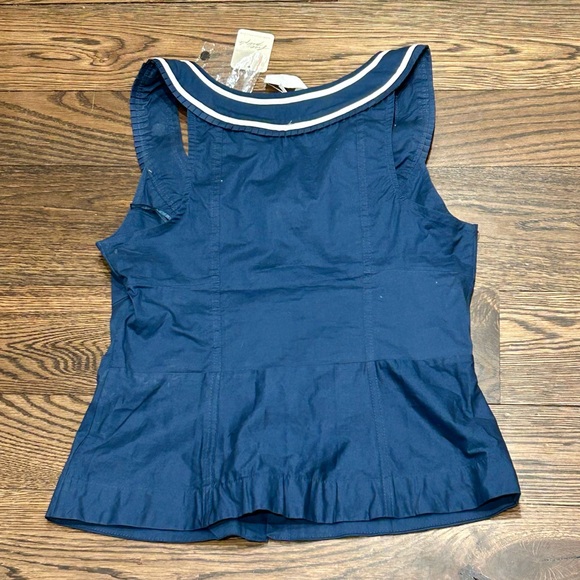 Free People Sail Away With Me Navy Sleeveless Top - Picture 7 of 11